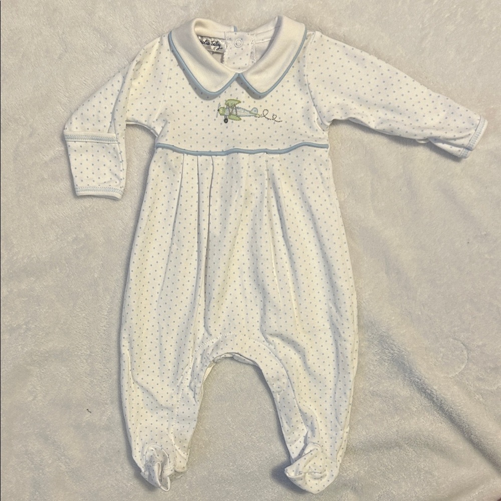 Polka Dot Airplane Magnolia Baby One Piece